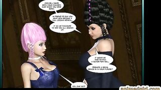 Busty Shemale Sucks Bigcock and Swallows Cum in 3D Hentai