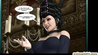 Busty Shemale Sucks Bigcock and Swallows Cum in 3D Hentai