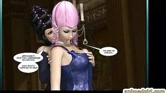 Busty Shemale Sucks Bigcock and Swallows Cum in 3D Hentai