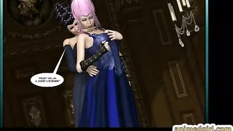 Busty Shemale Sucks Bigcock and Swallows Cum in 3D Hentai