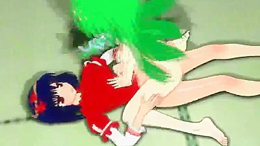 Anime Shemale Threesome Gangbang Fuck, Toon Hentai Porn