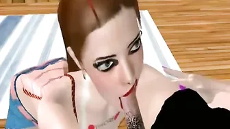 Shemale 3D Anime Fucking Each Other's Asses