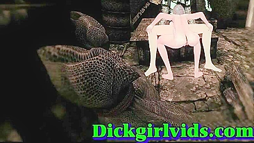 Hardcore Fucking Action with Naughty Shemales in Hentai Anime and Toon Porn