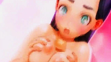 Shemale Hentai Fucks Big Boobs in 3D Porn