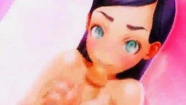 Shemale Hentai Fucks Big Boobs in 3D Porn