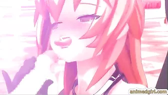 Hardcore Shemale Handjob and Blowjob with Stiff Cock in 3D Hentai