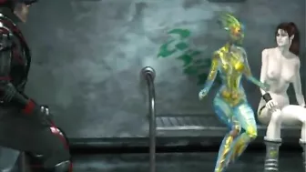 3d Animation - Girl Threesome Fucked