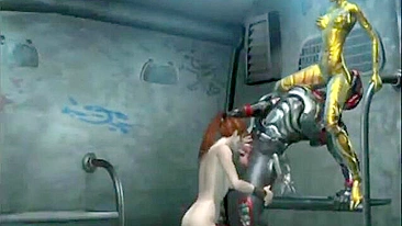 3d Animation - Girl Threesome Fucked