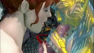 3d Animation - Girl Threesome Fucked