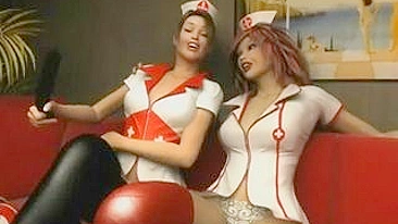 A Horny Anime Shemale Nurse Gets Hot Bareback Fucked in this Exciting Toon!