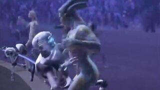 Alien Monsters Experiment on Abducted Human MILF in 3D Porn