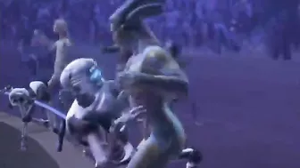 Alien Monsters Experiment on Abducted Human MILF in 3D Porn