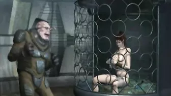 Alien Monsters Experiment on Abducted Human MILF in 3D Porn