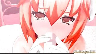 Shemale Masturbates in 3D Hentai