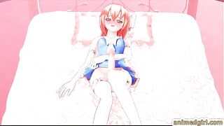 Shemale Masturbates in 3D Hentai