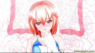 Shemale Masturbates in 3D Hentai