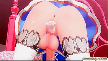 Shemale Masturbates in 3D Hentai