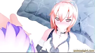 Two Shemale Hentai Sixty-Nine Style Sucking Each Other's Cock in 3D Porn