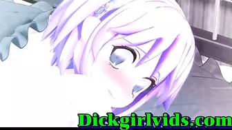 Shemale Hardcore Bareback Sex in Anime, Toon Porn