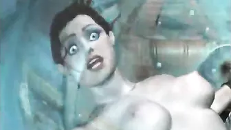 Chained and Fucked by Water Monster in 3D Animation