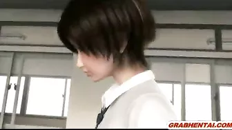 Fingering and Fucking Wet Pussy in 3D Animation with Sexy Anime Girl