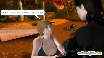 Shemale Gets Sucked by Bigcock in Public