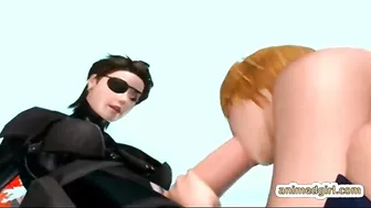 Shemale Gets Sucked by Bigcock in Public