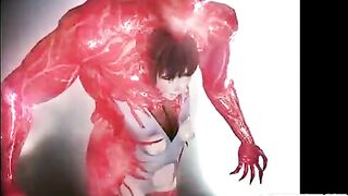 Monster Tentacles and Big Cock Take Down 3D Anime in Wild Orgy