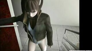 3d Animated Girl Caught and Hard Drilled by Tarantula Monster