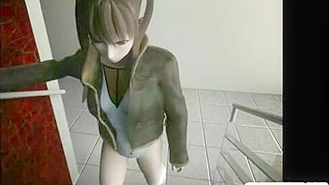 3d Animated Girl Caught and Hard Drilled by Tarantula Monster