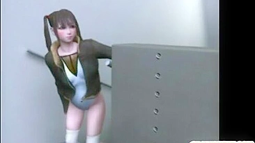 3d Animated Girl Caught and Hard Drilled by Tarantula Monster