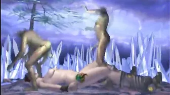 3D Anime Gangbang by Monsters in the Great Outdoors