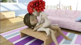 Shemale Ghetto Cutie Gets Hot 3D Fuck in Sofa