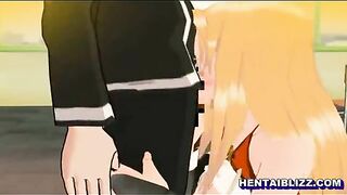 Anime Porn - Tittyfucking and Sucking Stiff Cock