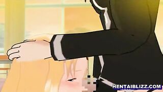 Anime Porn - Tittyfucking and Sucking Stiff Cock