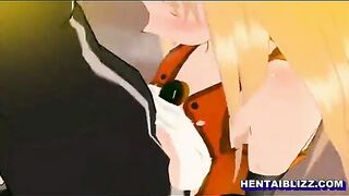 Anime Porn - Tittyfucking and Sucking Stiff Cock