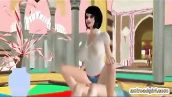 Shemale Anime Fucks Hard in 3D Hentai Ghetto