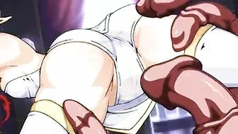 Tentacle-filled 3D Hentai - Pregnant Heroine Poked in Every hole!