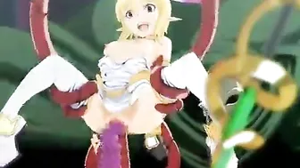 Tentacle-filled 3D Hentai - Pregnant Heroine Poked in Every hole!