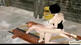 Shemale Anime Porn - Two Transexuals Ride Stiff Dicks in Hentai