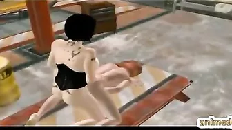 Shemale Anime Porn - Two Transexuals Ride Stiff Dicks in Hentai