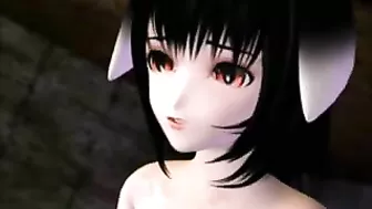 Shemale 3D Anime Ghetto Threesome Fucked and Creampie
