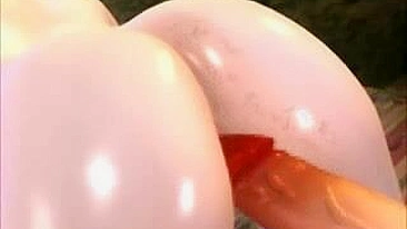 Shemale 3D Anime Ghetto Threesome Fucked and Creampie