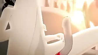 Mother Caught Lesbian Daughters with Strap-on in 3D Hentai Porn