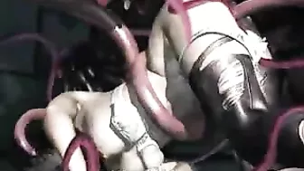 Hard Tentacle Drilling in 3D Hentai - All Holes Drilled!