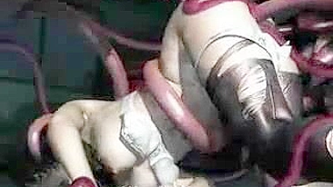 Hard Tentacle Drilling in 3D Hentai - All Holes Drilled!