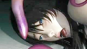 Hard Tentacle Drilling in 3D Hentai - All Holes Drilled!