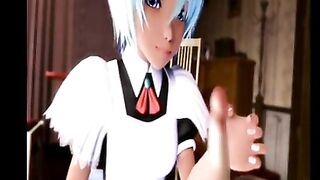 Maid Gets Sucked by Shemale in 3D Hentai Porn