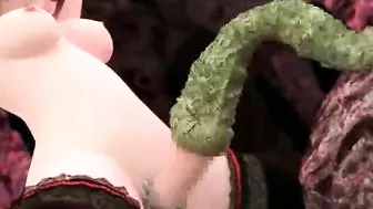 Shemale Gets Drilled by Tentacles in 3D Hentai