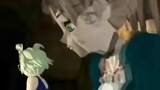 3D Hentai Battle with Monster and Sexy Tits - Anime Porn